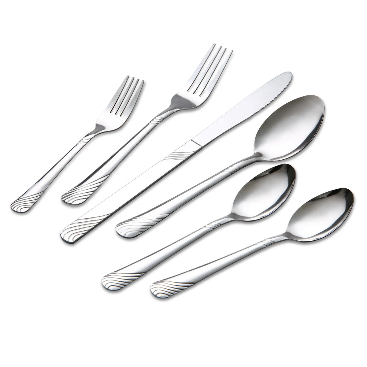 HANSMART Stainless Steel Flatware Cutlery Set for Dining and Tableware