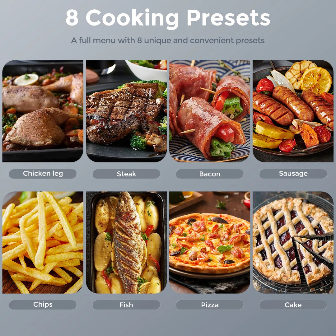 Sejoy Air Fryer Oven With Roast Bake And Dehydrate Functions