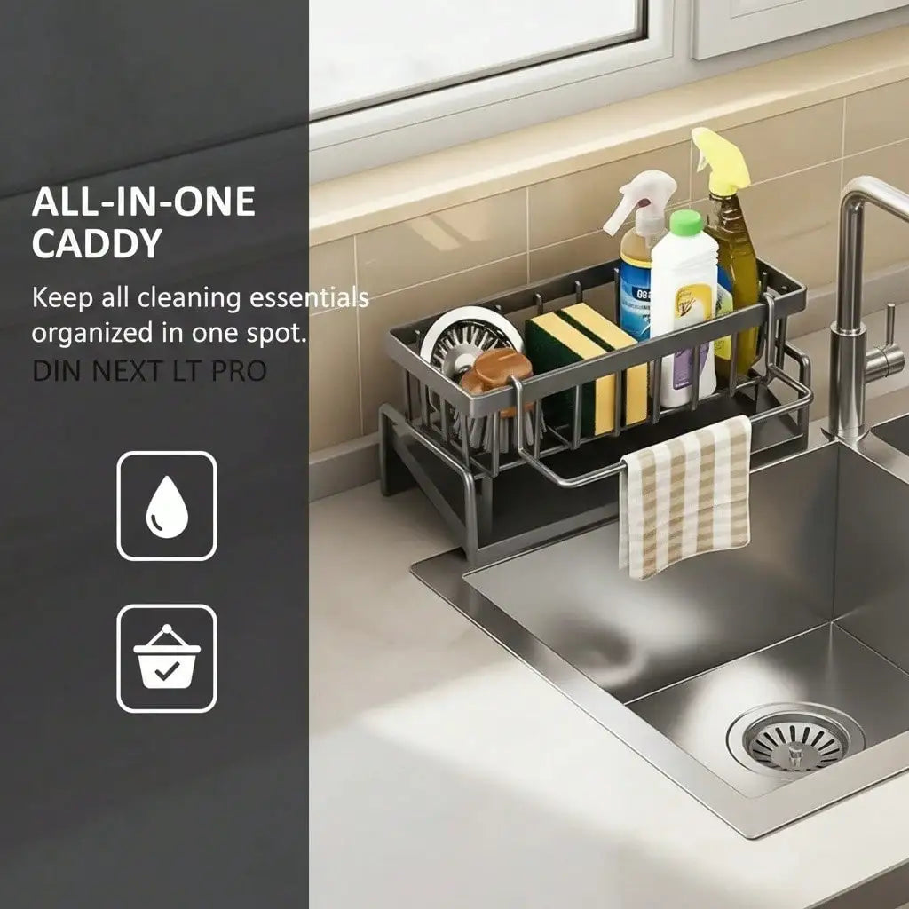 Stainless Steel Kitchen Draining Rack For Sponges Utensils And Soap
