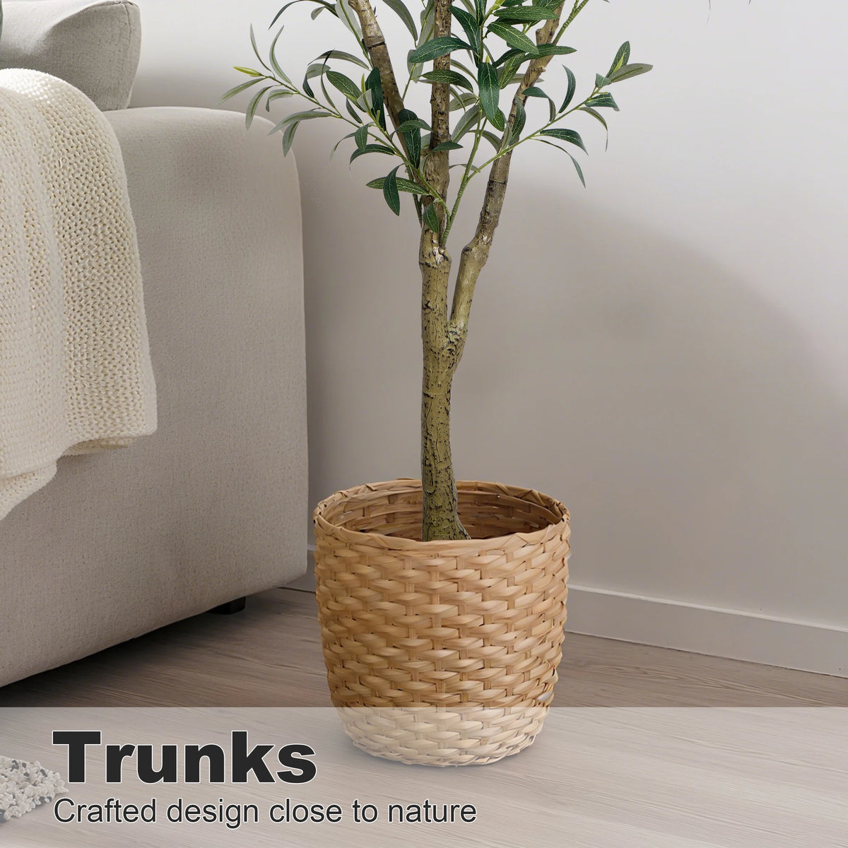 Olitree Artificial Olive Tree With Lifelike Fruit For Home Decor