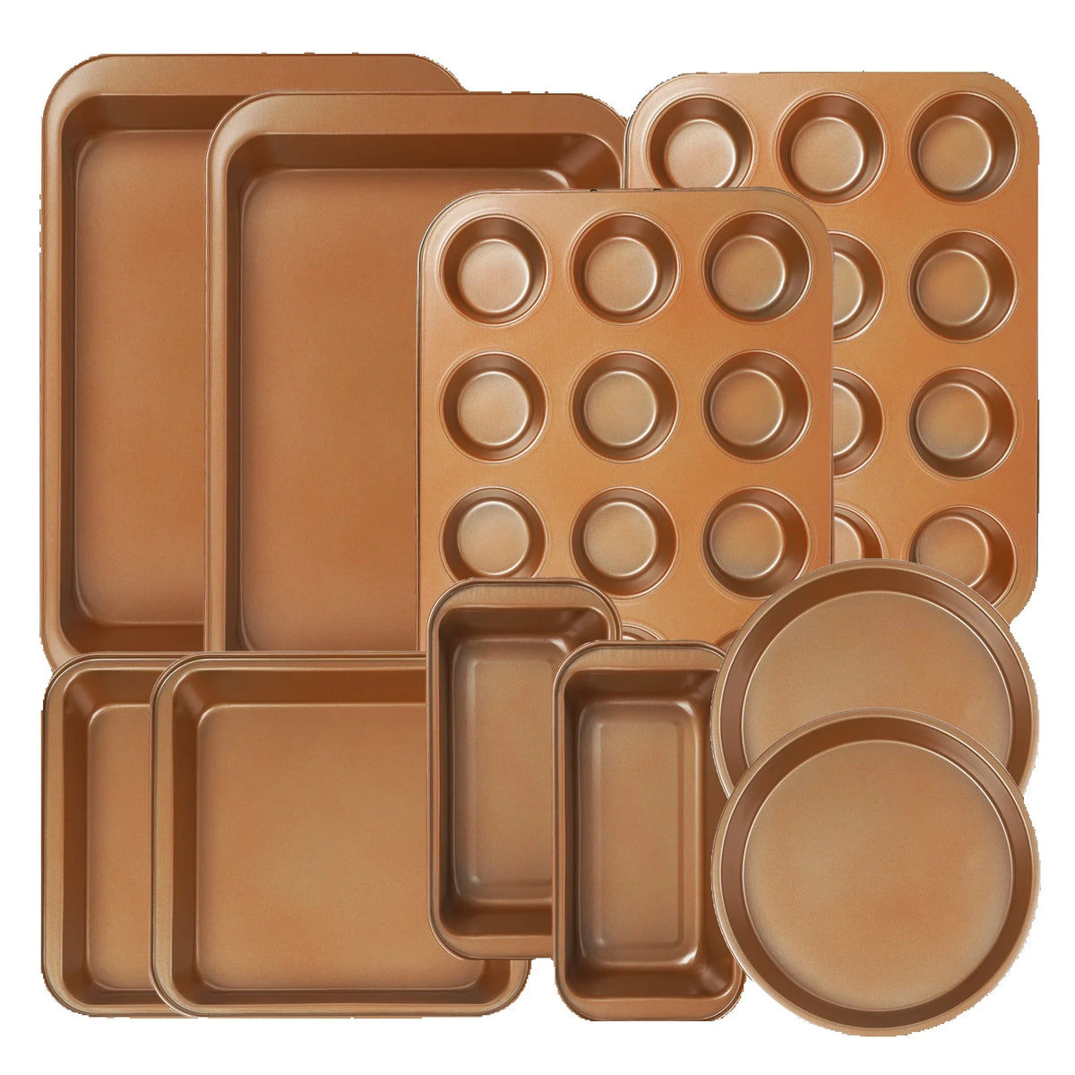 KOOMADE Nonstick Carbon Steel Bakeware Set With Multiple Baking Pans