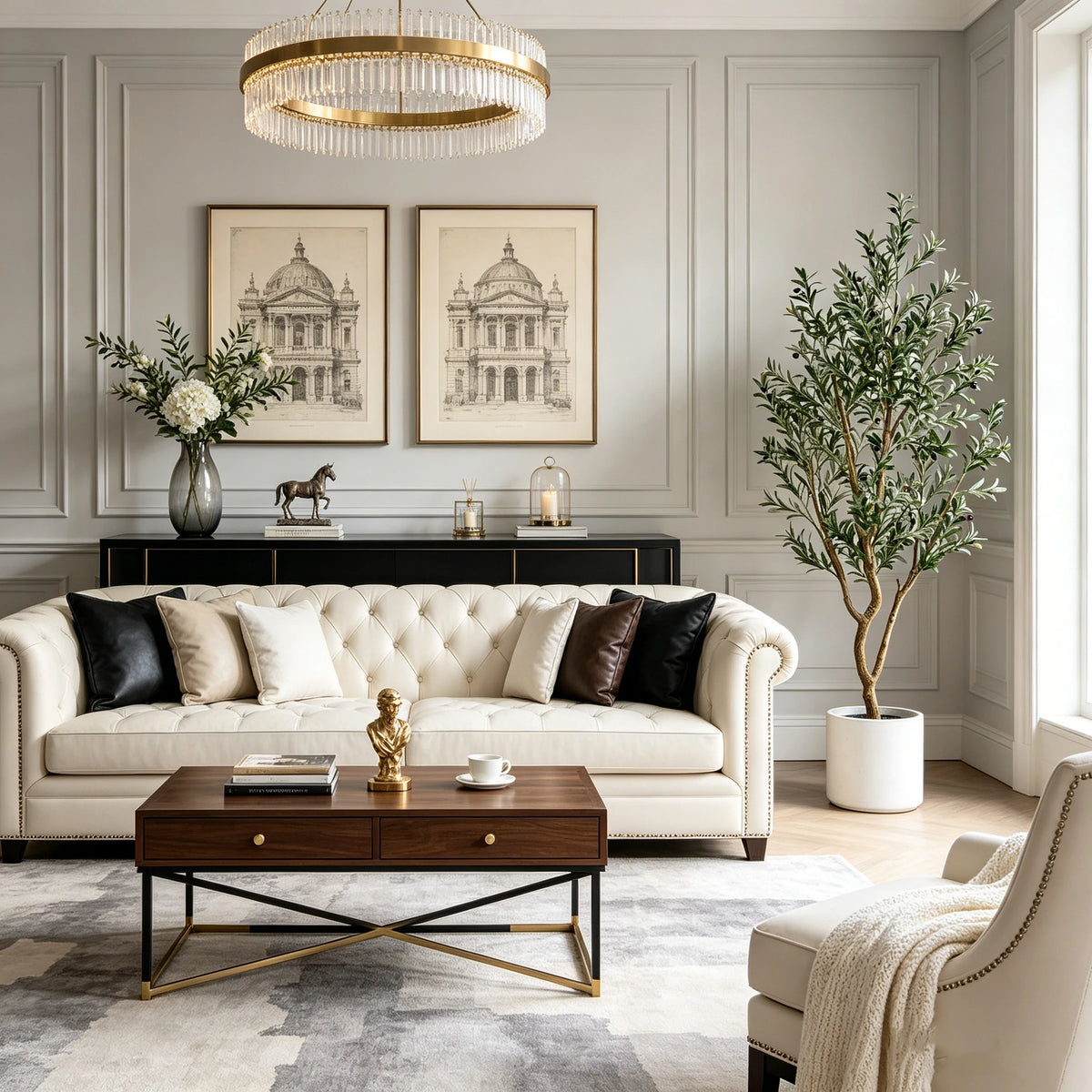 Olitree Artificial Olive Tree With Lifelike Fruit For Home Decor