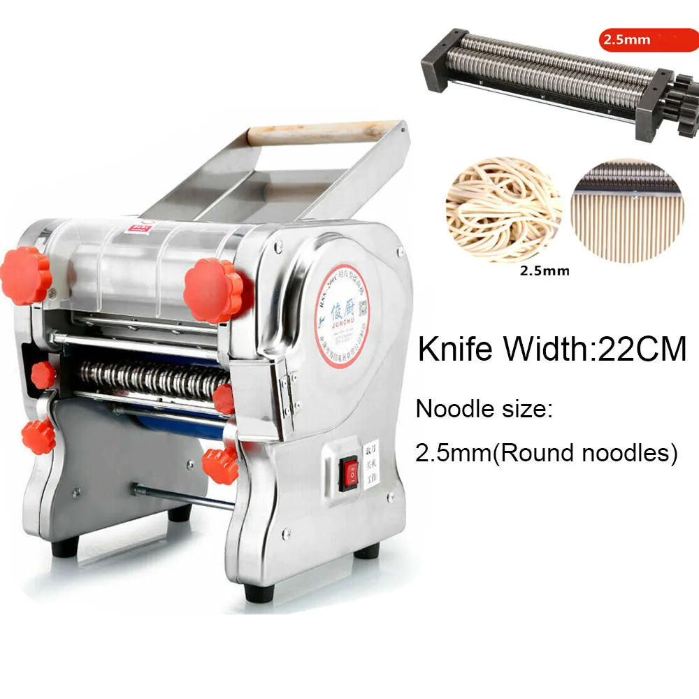 Electric Pasta Noodle Maker Stainless Steel Commercial Dough Press