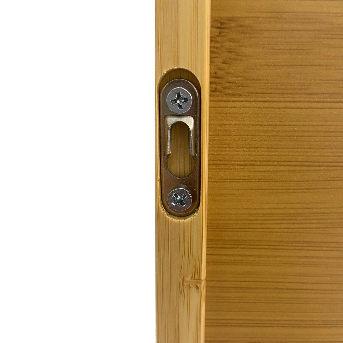 Bamboo Bathroom Wall Cabinet With Three Shelves And Two Doors