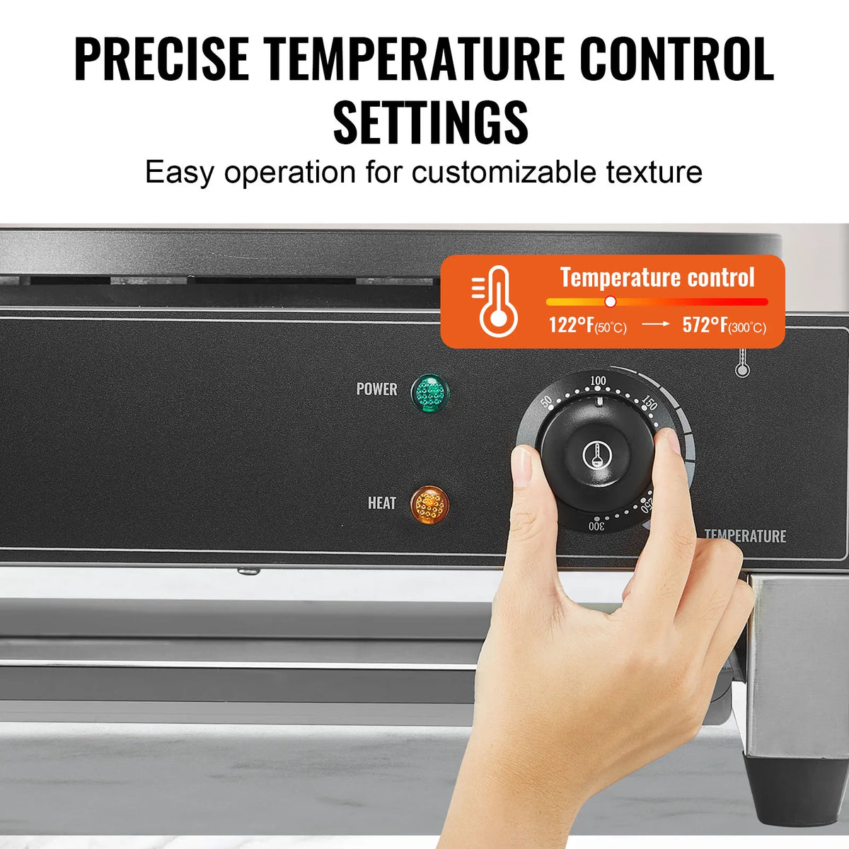 SucceBuy Electric Crepe Maker Nonstick Commercial Pancake Griddle
