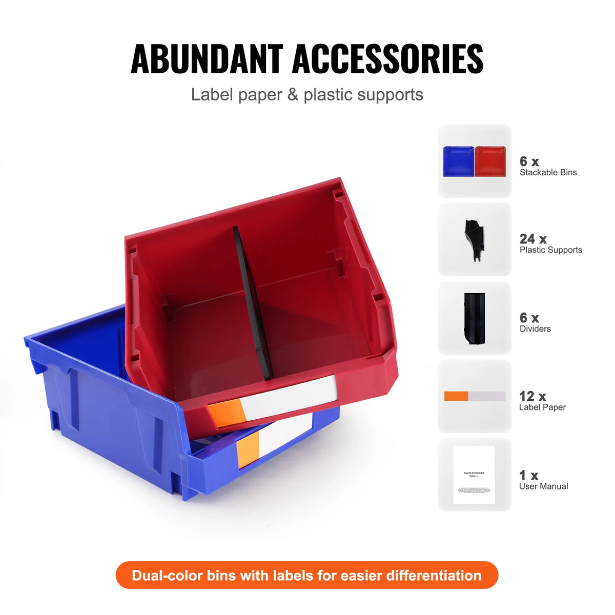 SucceBuy Stackable Wall Mounted Storage Bins For Home And Garage