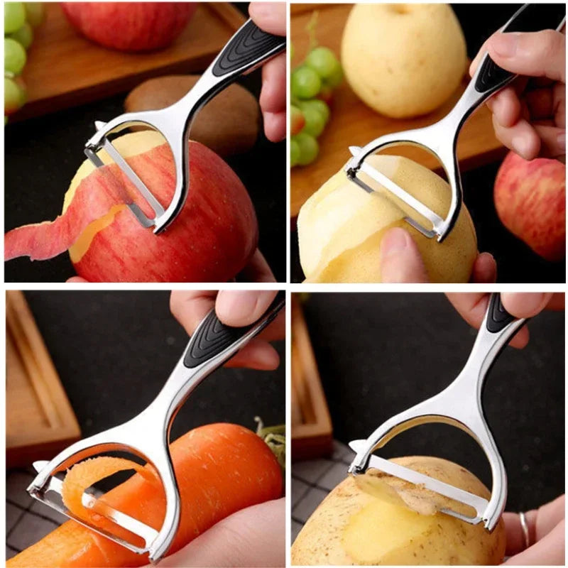 Multi Purpose Stainless Steel Vegetable Peeler And Fruit Zester Kitchen Tool