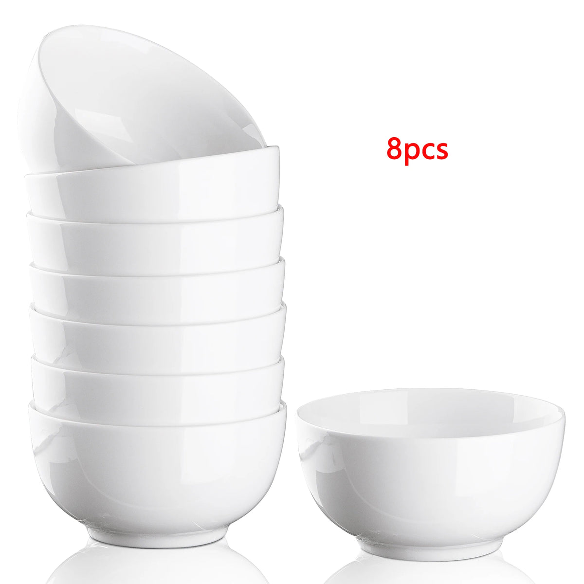 Porcelain Bowls for Cereal, Soup, Salad and Pasta, Microwave Safe