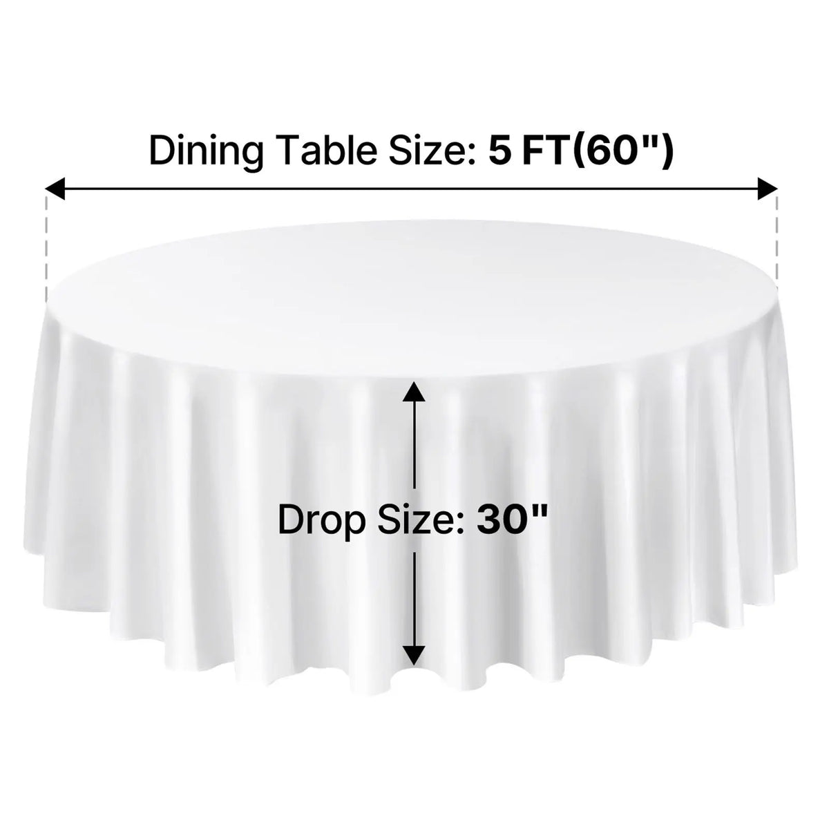 Reusable Washable Round Tablecloths For Weddings Parties And Banquets