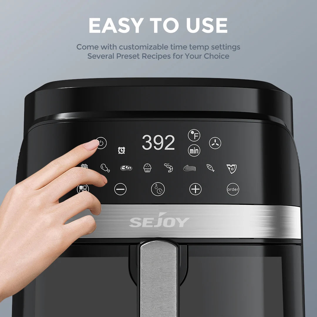 Sejoy Air Fryer Oven With Roast Bake And Dehydrate Functions