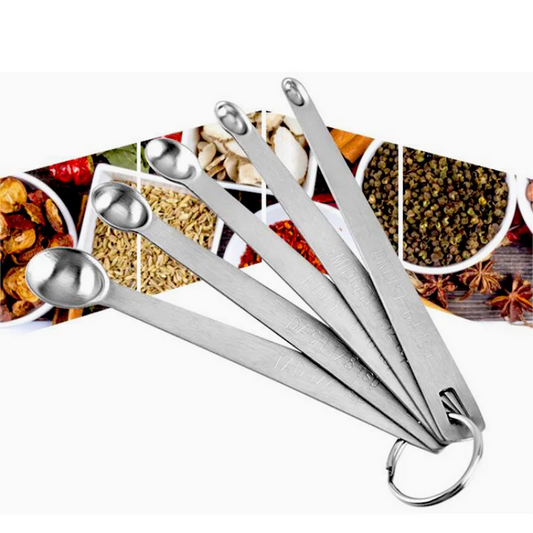 Stainless Steel Measuring Spoons for Dry and Liquid Ingredients