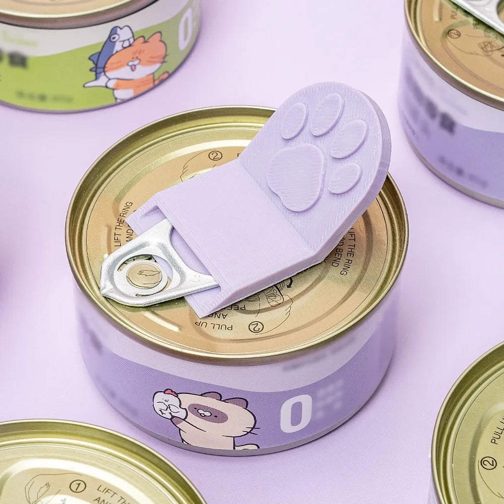 Cute Cat Paw Canned Food Opener Easy Ring Pull Tool