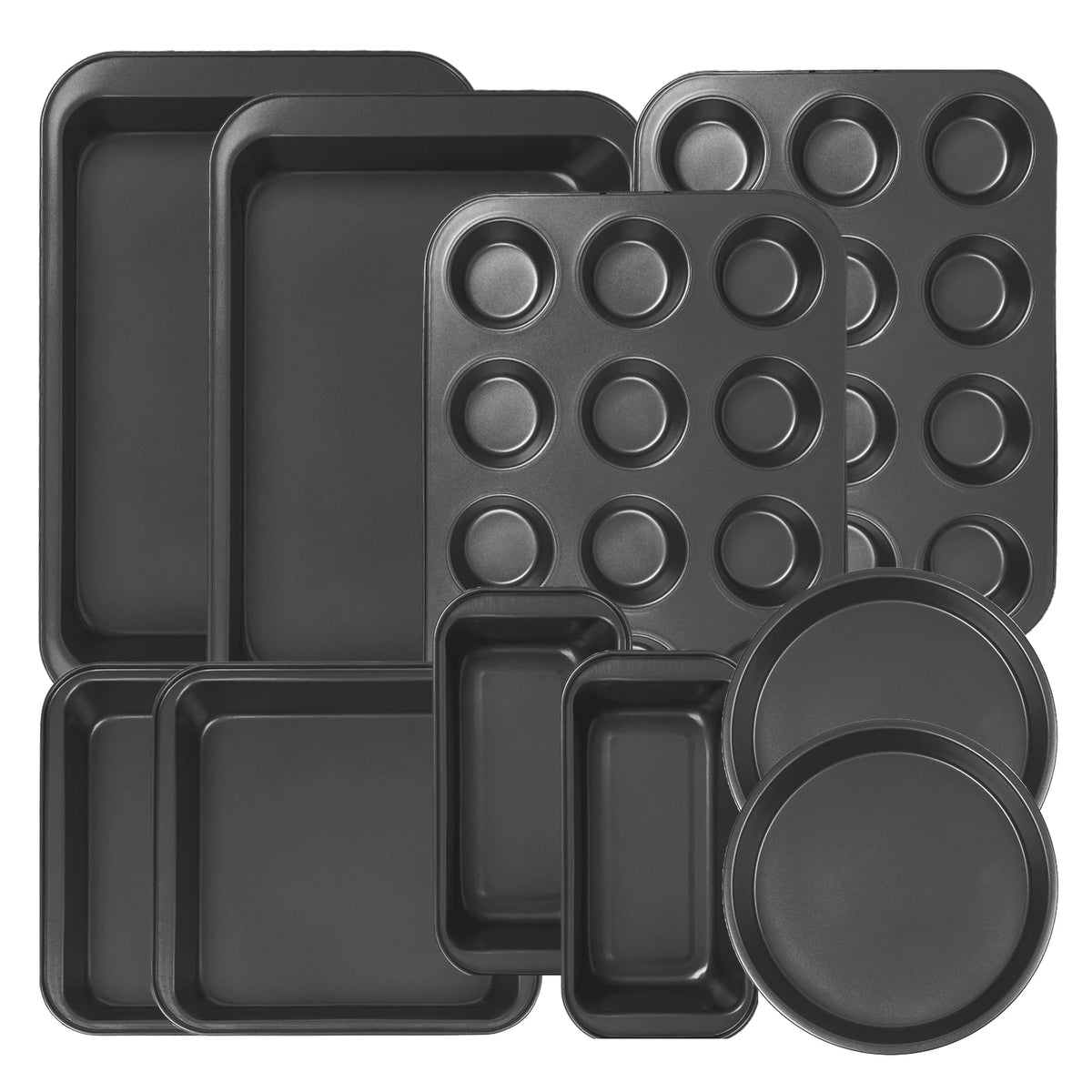 KOOMADE Nonstick Carbon Steel Bakeware Set With Multiple Baking Pans