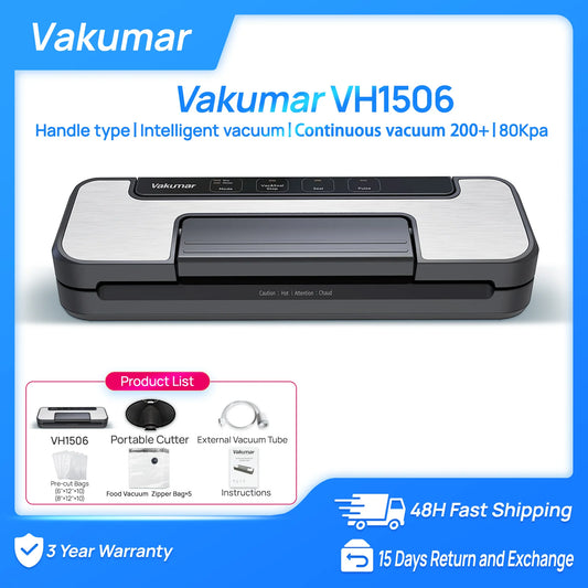 Vakumar Automatic Vacuum Sealer Machine With Easy Locking Handle