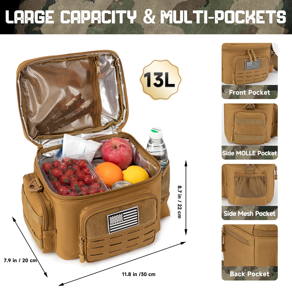 ReFire Gear Tactical Insulated Lunch Bag For Work And Travel