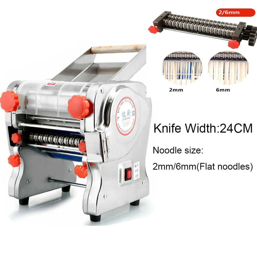 Electric Pasta Noodle Maker Stainless Steel Commercial Dough Press