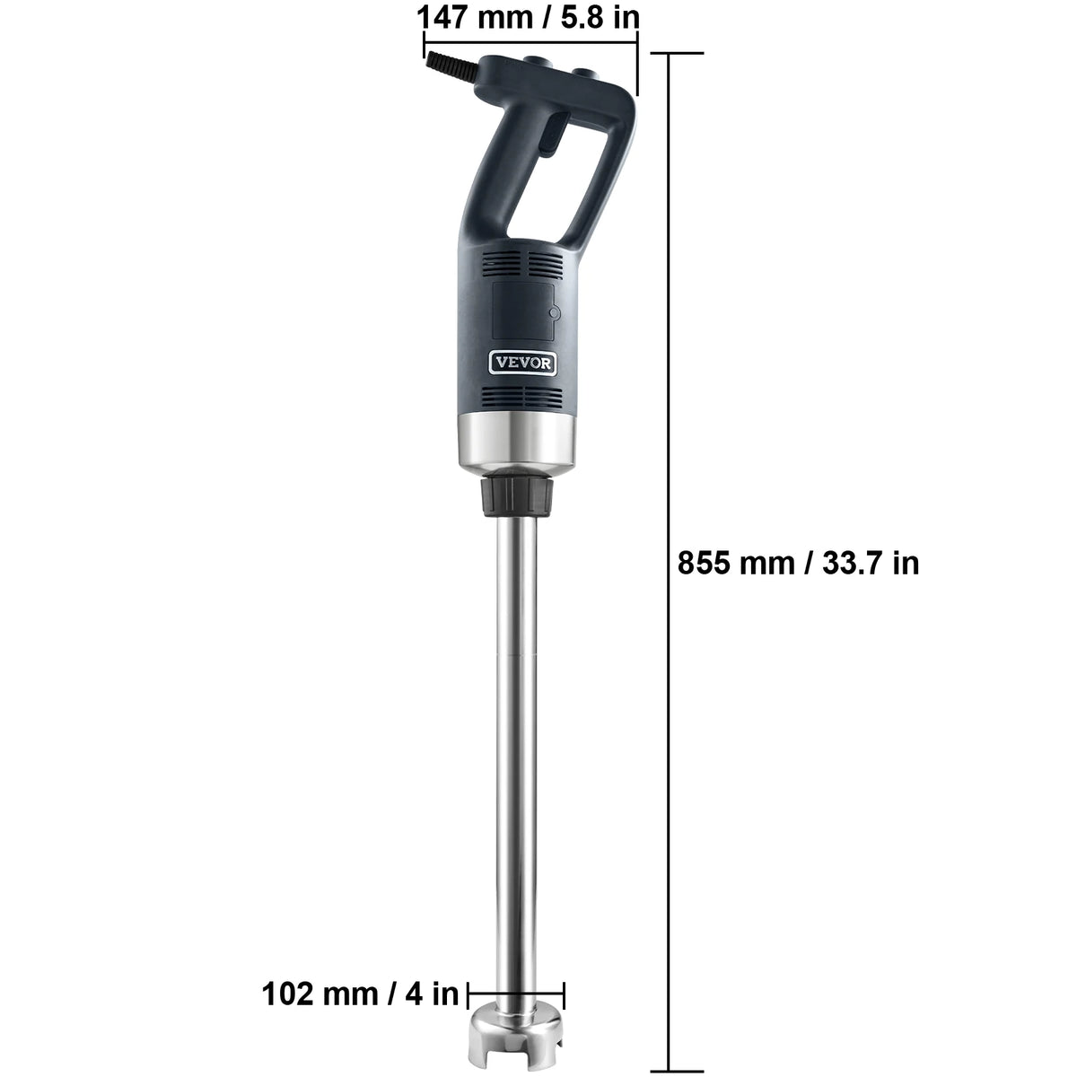 SucceBuy Commercial Immersion Blender 500W Variable Speed Stainless Steel