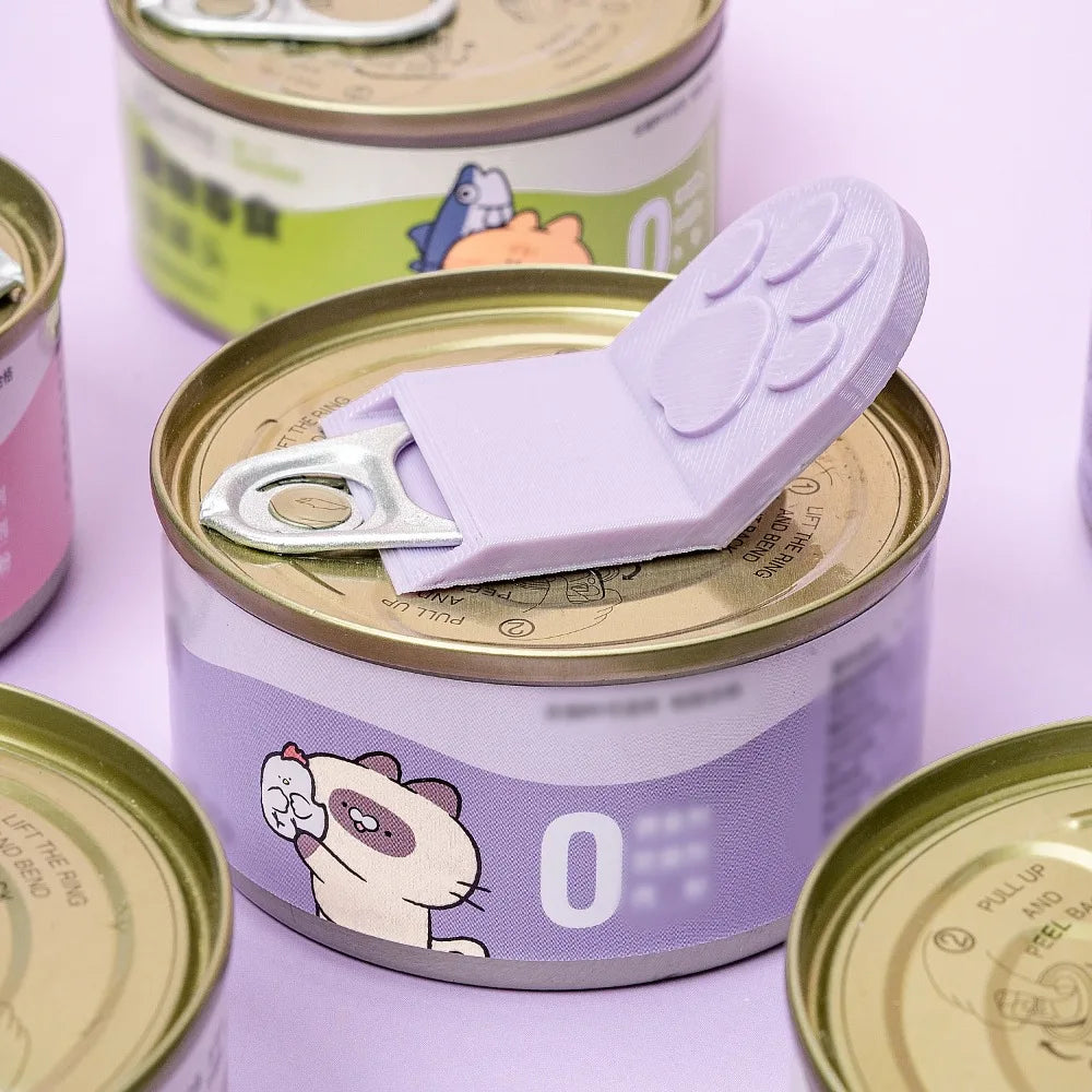 Cute Cat Paw Canned Food Opener Easy Ring Pull Tool