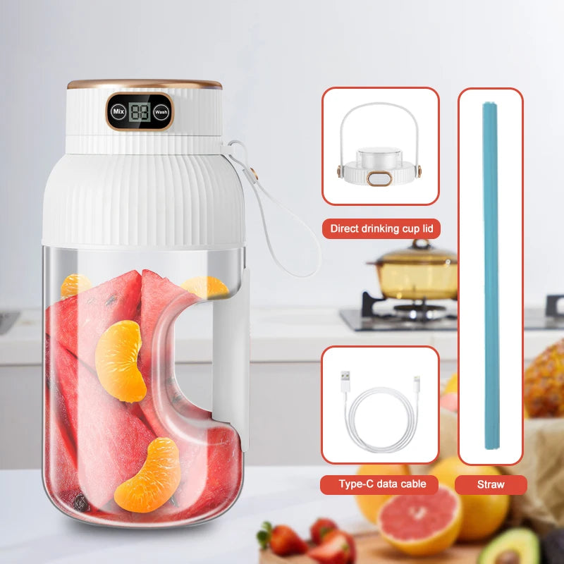 Portable USB Rechargeable Juicer Blender For Smoothies And Fresh Juice