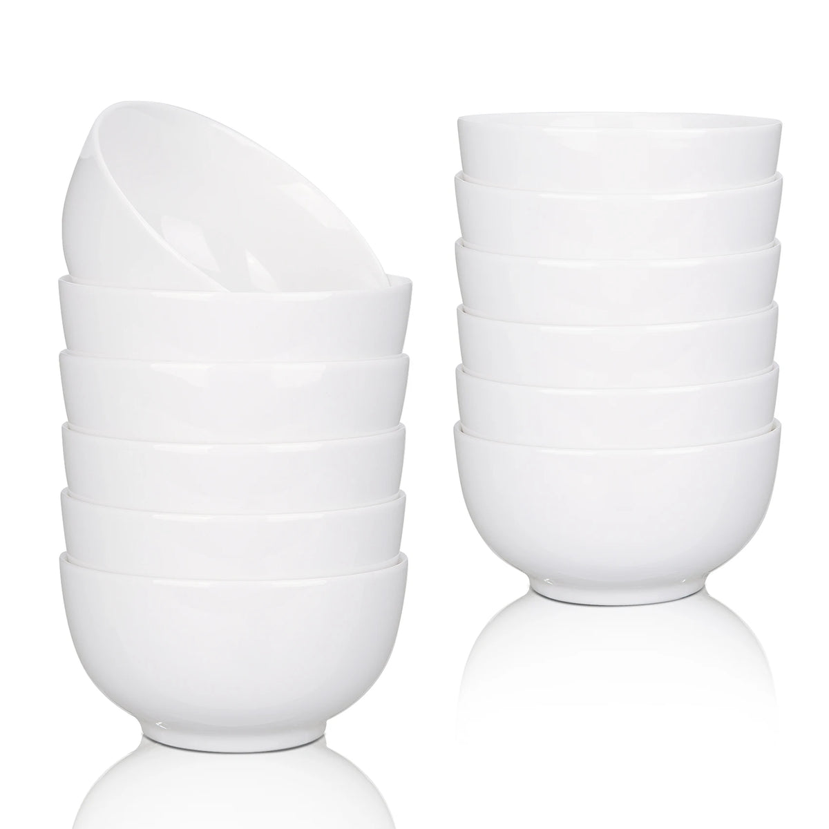 Porcelain Bowls for Cereal, Soup, Salad and Pasta, Microwave Safe