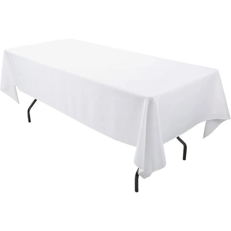 READOR Reusable Polyester Rectangle Tablecloths for Events and Banquets