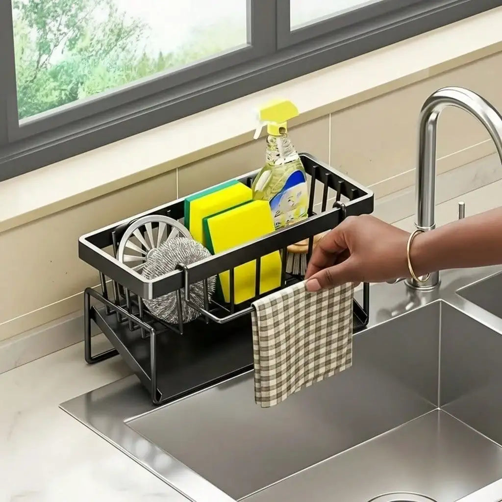 Stainless Steel Kitchen Draining Rack For Sponges Utensils And Soap