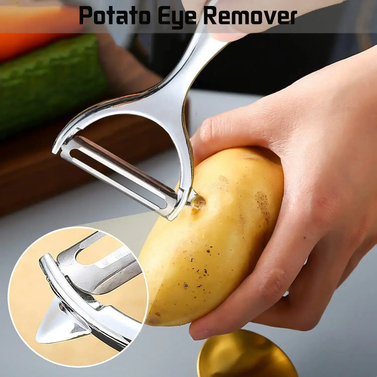 Multi Purpose Stainless Steel Vegetable Peeler And Fruit Zester Kitchen Tool