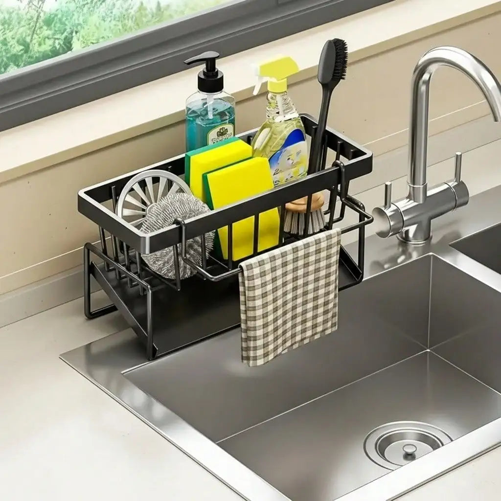 Stainless Steel Kitchen Draining Rack For Sponges Utensils And Soap