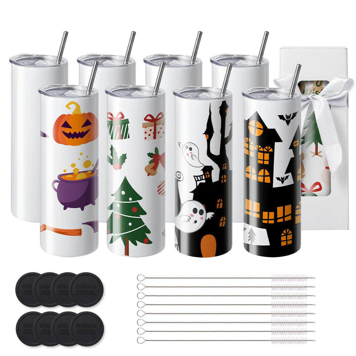 SucceBuy Stainless Steel Sublimation Tumblers for Custom Heat Transfers