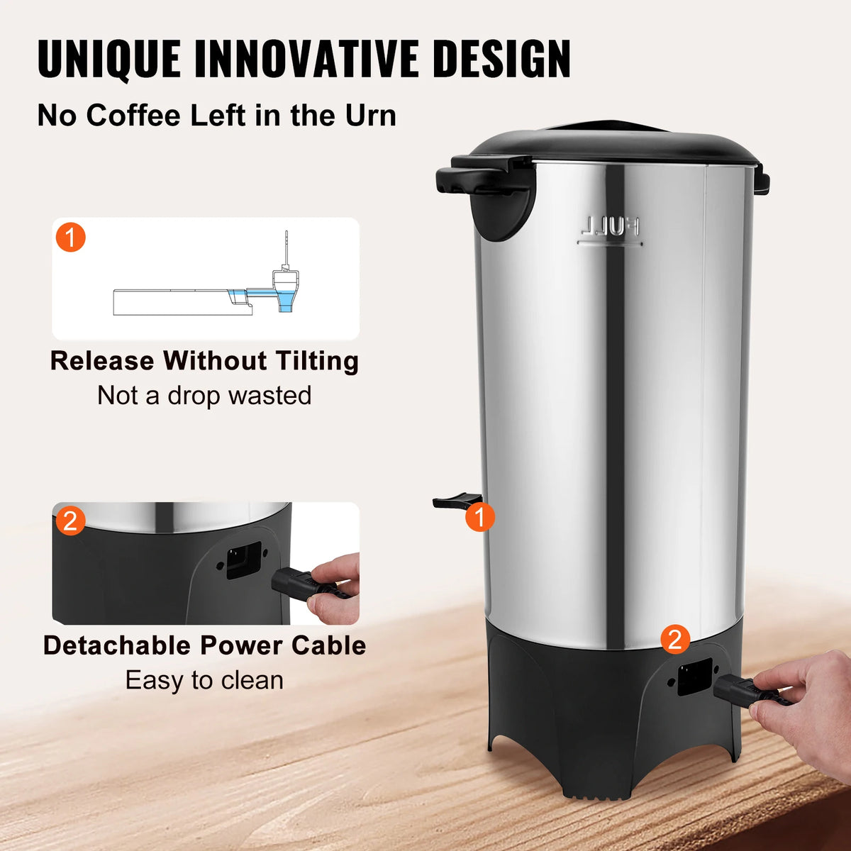 SucceBuy Commercial Coffee Urn For Fast Brewing And Group Service