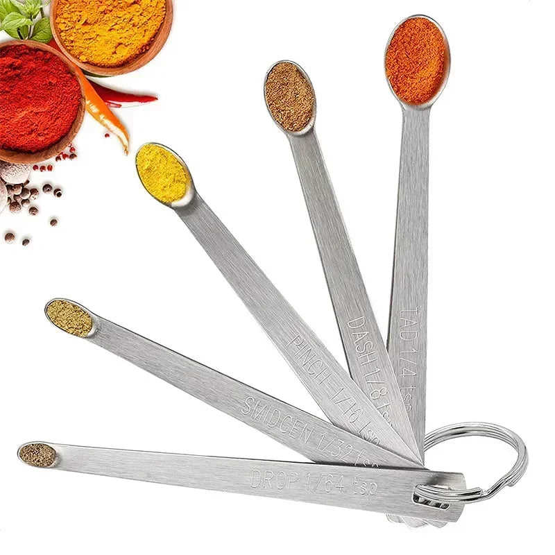 Stainless Steel Measuring Spoons for Dry and Liquid Ingredients