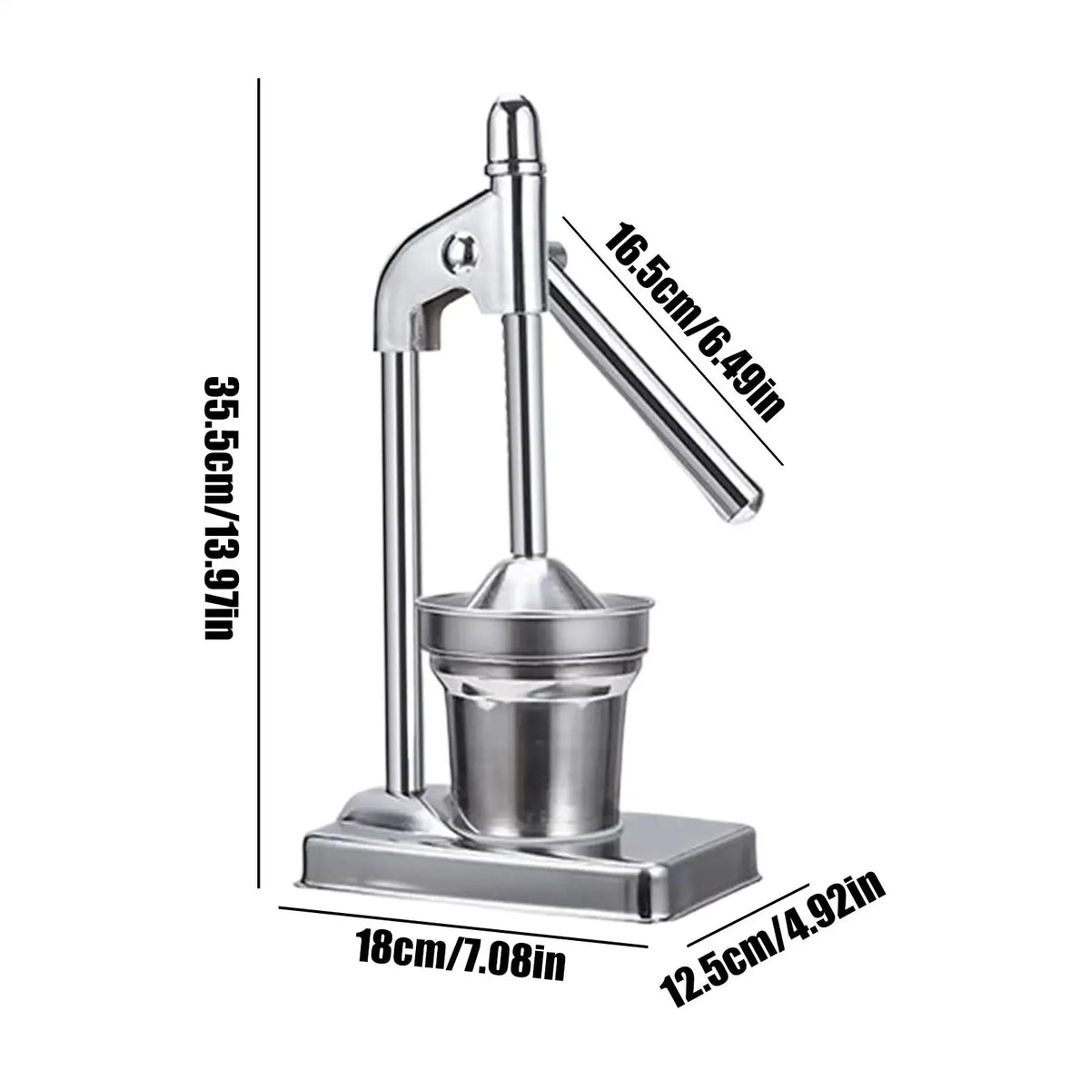 Manual Stainless Steel Citrus Juicer Press for Fresh Juice
